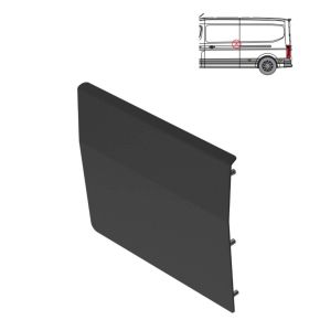 Nissan Interstar Security Plate - Sliding Door - Passenger Side (2025+) - BLACK