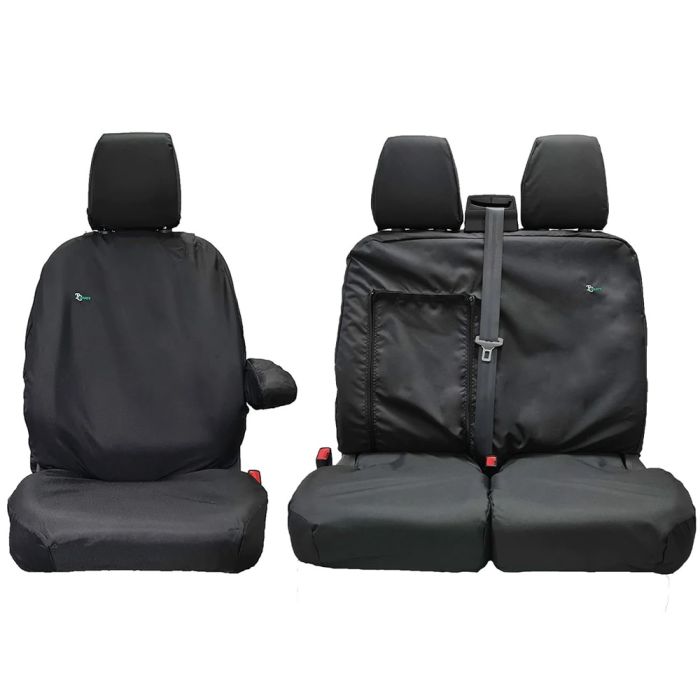 Ford Transit Custom Seat Covers Tailored Driver + Double Passenger
